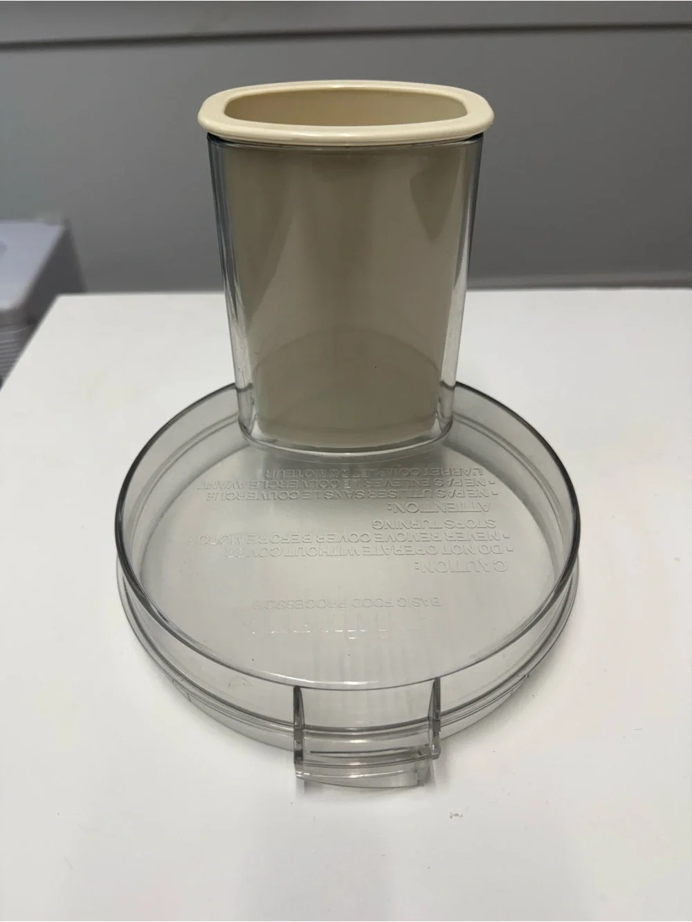Cuisinart Food Processor DLC-5 Replacement Lid Cover DLC-104TX Pusher DLC-106TX